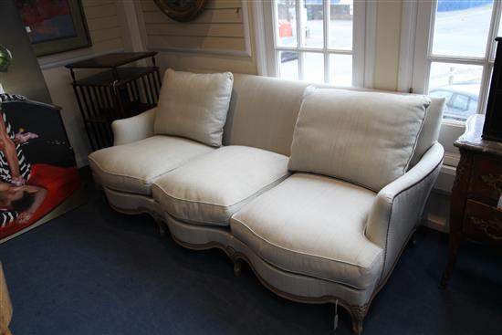 A Linley French style three seater settee,